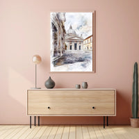 Vatican City Sistine Chapel Courtyard Exterior View Poster