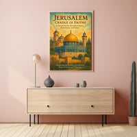 Jerusalem Cradle of Faiths Poster
