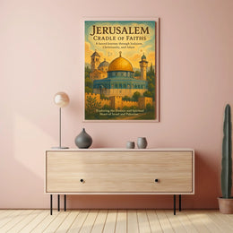 Jerusalem Cradle of Faiths Poster