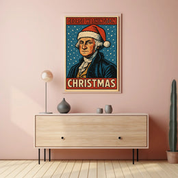 George Washington Christmas Poster