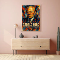 Richard Nixon 37th President of the United States Glitch Hop Art Poster