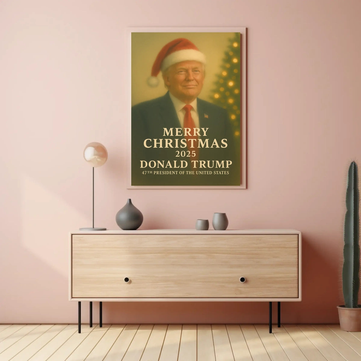 Festive Formal Christmas Design Art Poster
