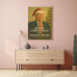 Festive Formal Christmas Design Art Poster