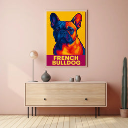 French Bulldog Pop Art Poster