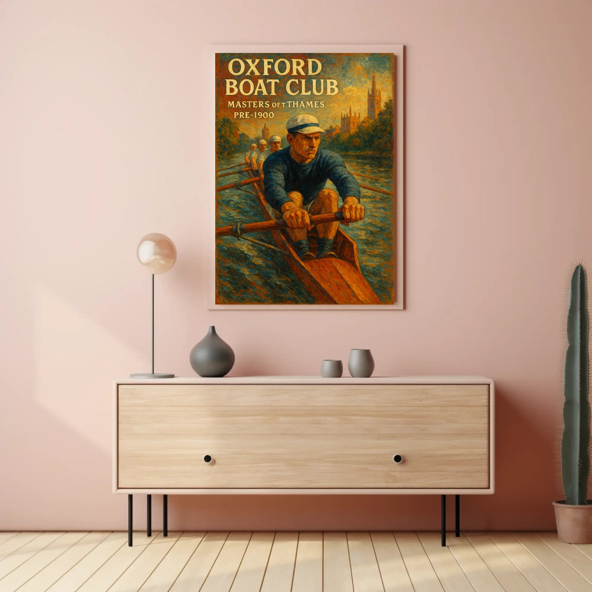 Oxford Boat Club Masters Of Thames Poster