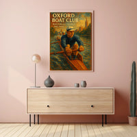 Oxford Boat Club Masters Of Thames Poster