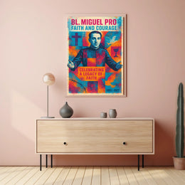 Bl. Miguel Pro Faith And Courage Poster