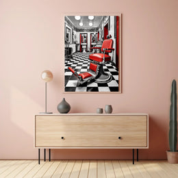Retro Barber Shop Vibes Poster