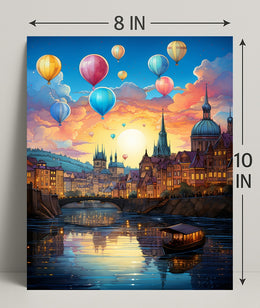 Enchanted Evening Over The City Poster