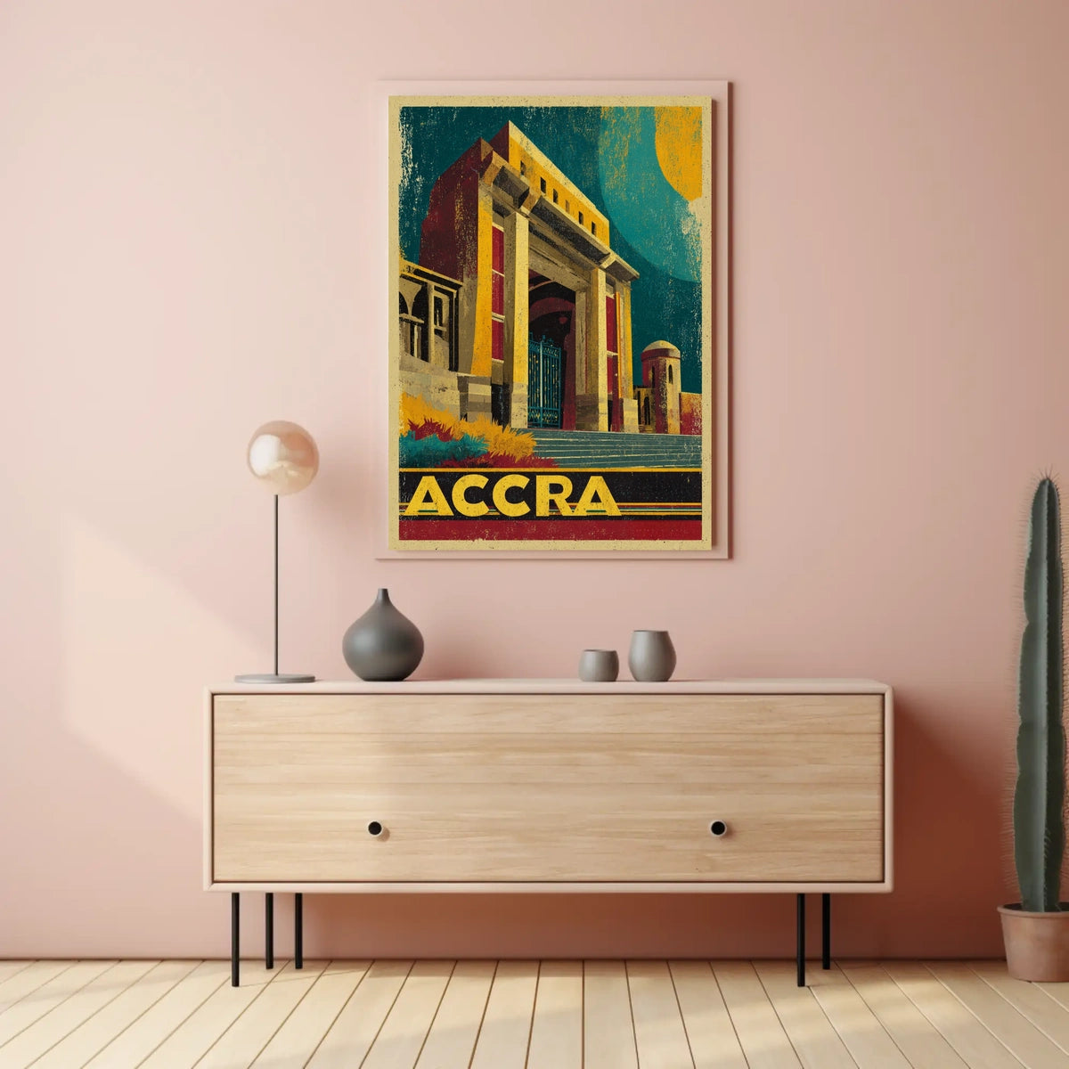 Accra Architectural Poster