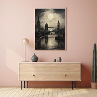 Moonlit London Poster