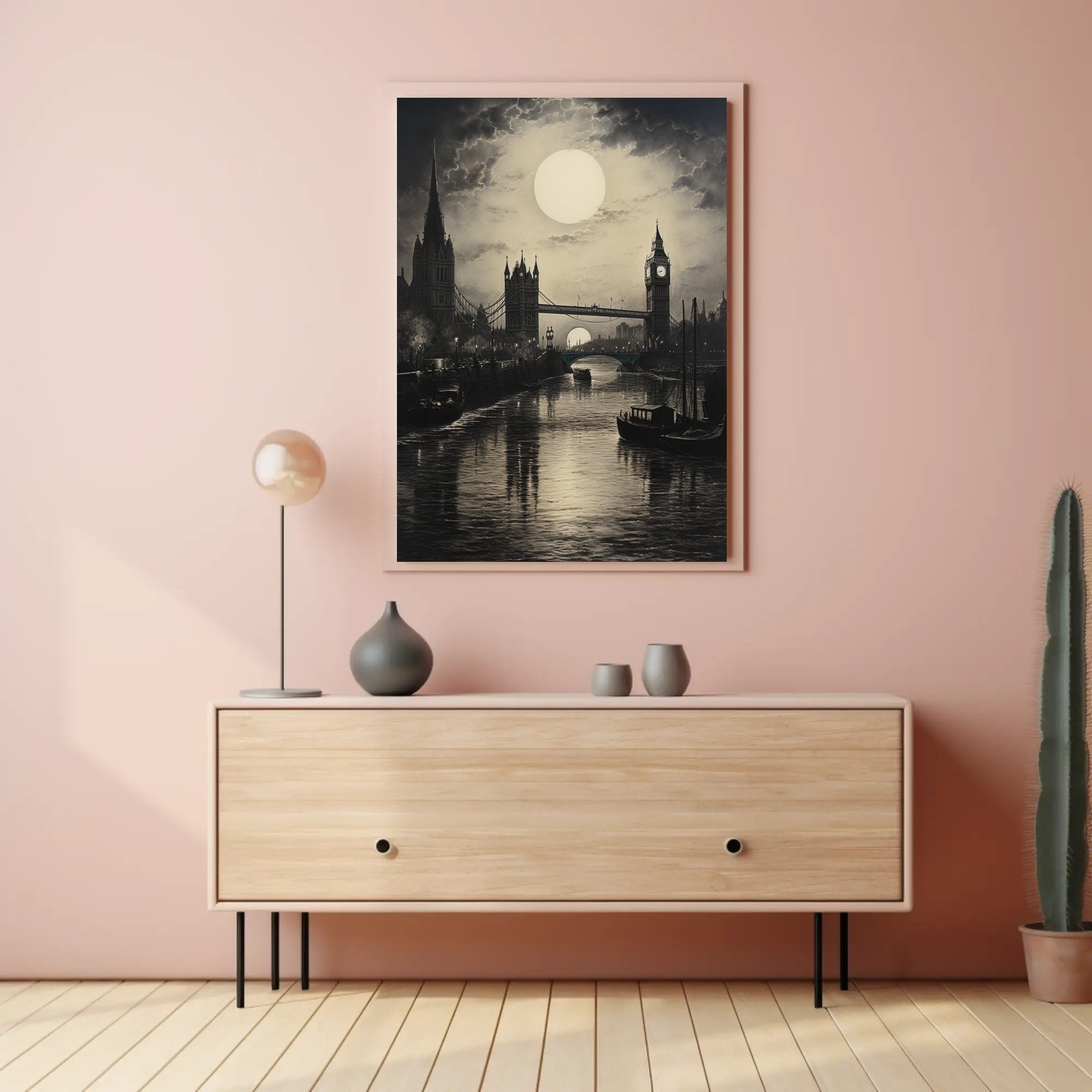 Moonlit London Poster