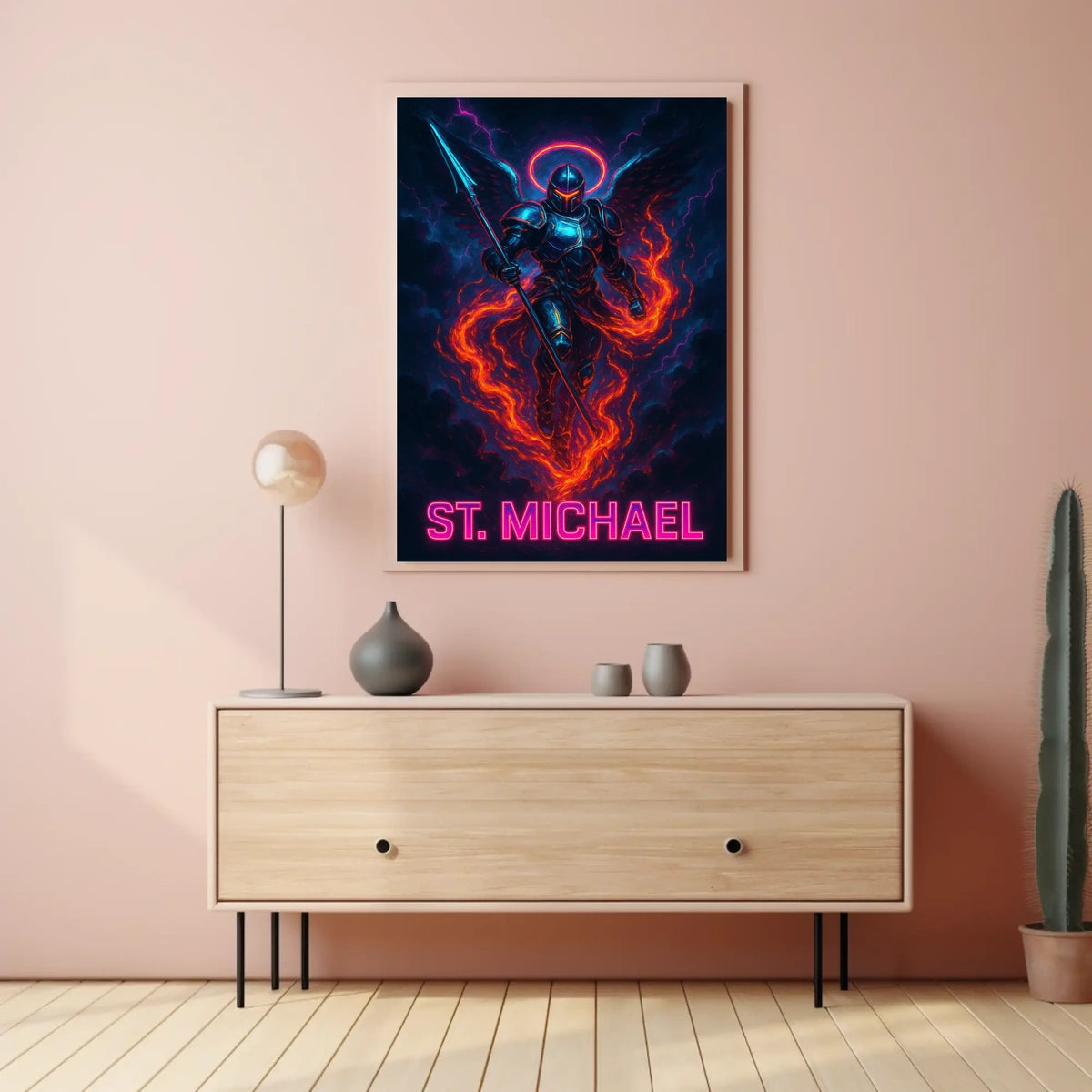St. Michael The Celestial Warrior Poster