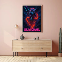 St. Michael The Celestial Warrior Poster