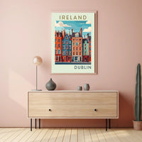 Vibrant Dublin Streetscape Poster