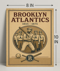 Brooklyn Atlantics Vintage Baseball Poster PosterGoat