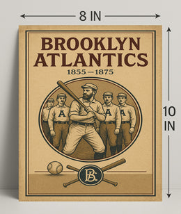 Brooklyn Atlantics Vintage Baseball Poster PosterGoat