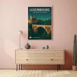 Luxembourg The Heart Of Europe Poster