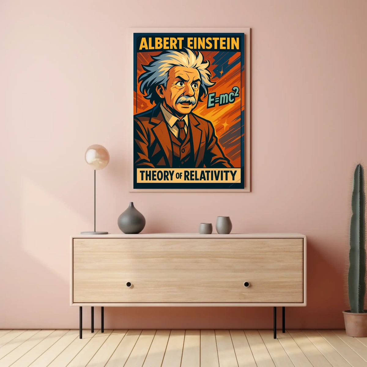 Albert Einstein Theory Of Relativity Poster