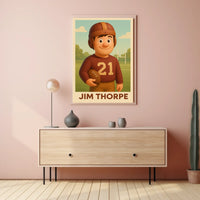 Jim Thorpe Legendary Athlete Poster