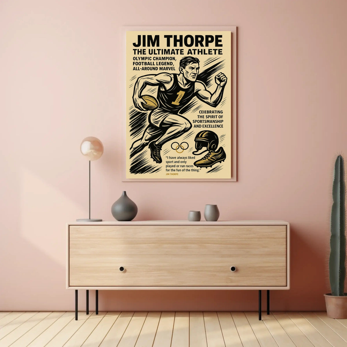 Jim Thorpe The Ultimate Athlete Jim Thorpe Poster