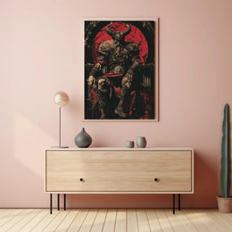 The Dark Warlord Art Print Poster for Home Decor and Wall Art PosterGoat