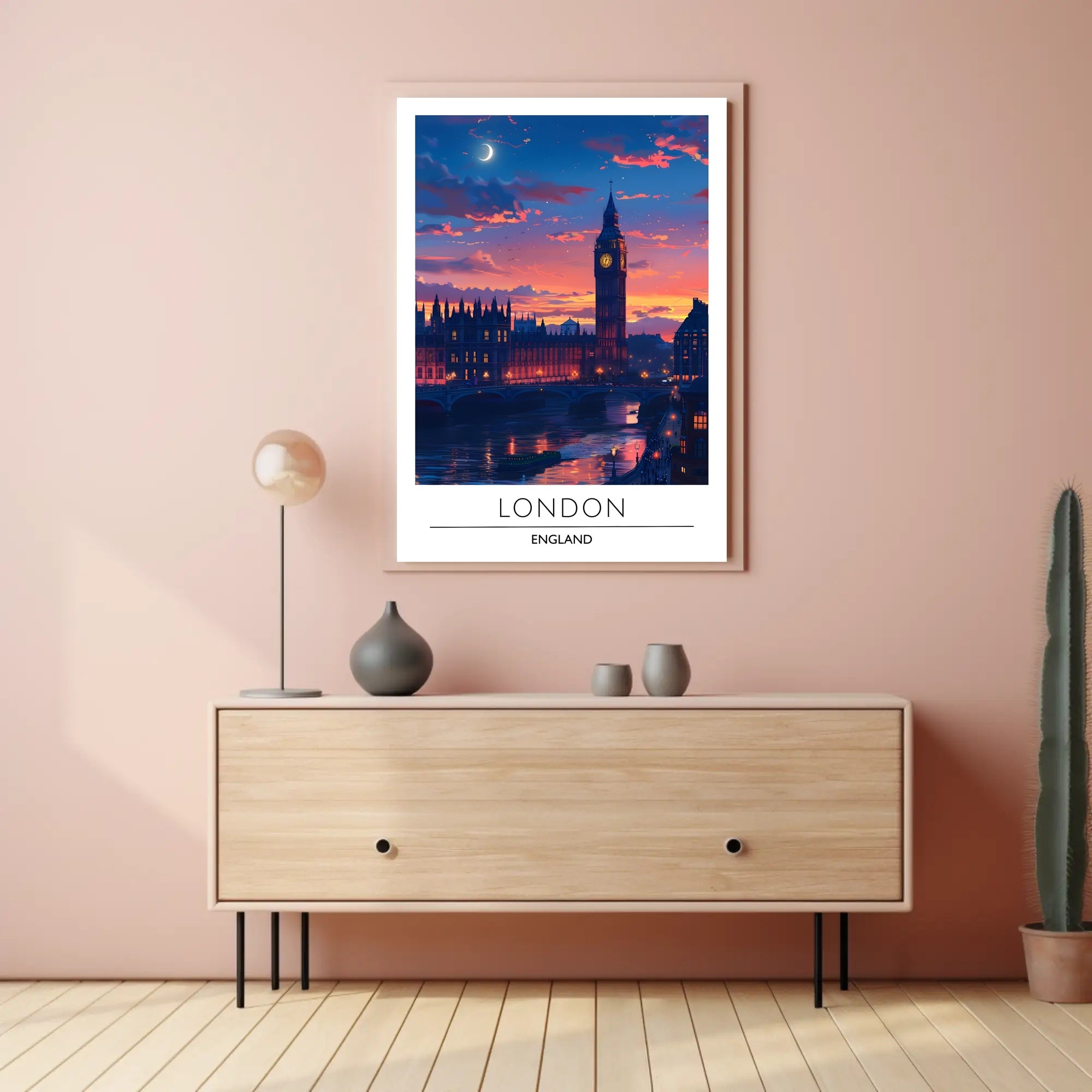 London Sunset with Big Ben Urban or Cityscape Poster