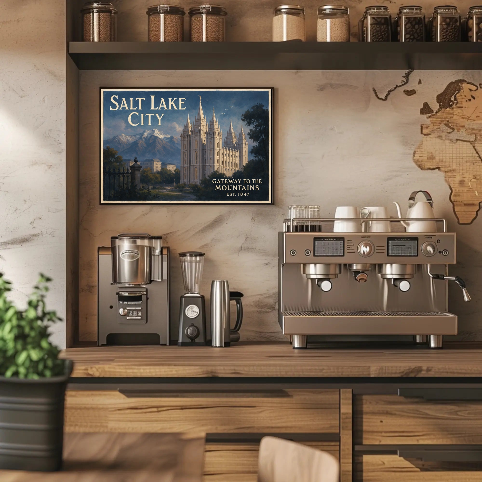 Salt Lake City Gateway to the Mountains Poster