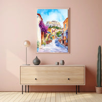 Greece Athens Acropolis Street View Poster