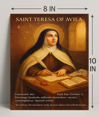 Saint Teresa of Avila Patron Saint Poster PosterGoat