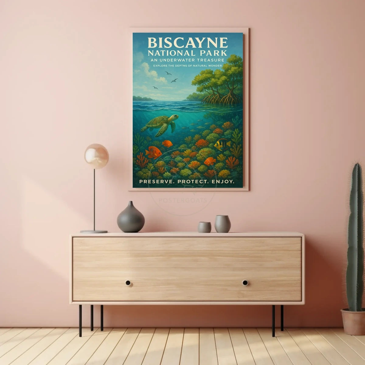Biscayne National Park Underwater Serenity National Park Poster