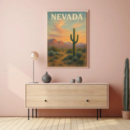 Nevada Sunset Poster