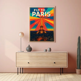 Fly To Paris Poster