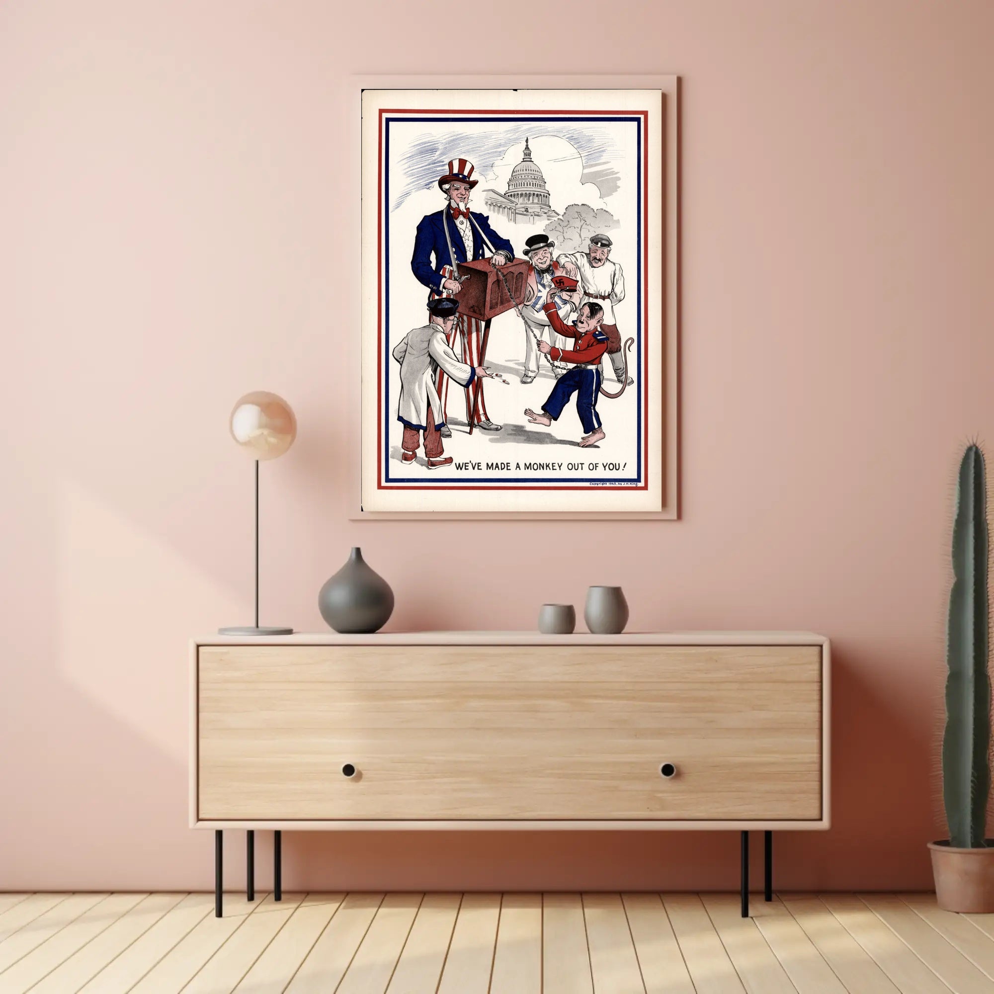 Political Satire Illustration Poster PosterGoat