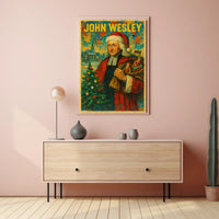 John Wesley Santa Theme Christmas Cultural Poster