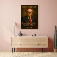 Christmas Cheer Formal Suit Holiday Tree Cultural Poster