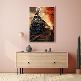 Autumn Steam Journey Poster