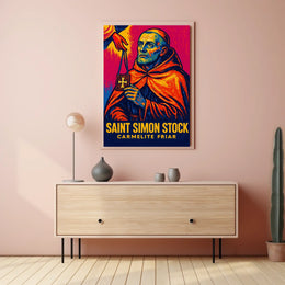 Saint Simon Stock Carmelite Friar Poster