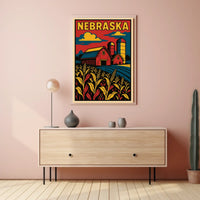 Nebraska Farm Life Poster
