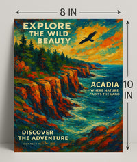 Explore the Wild Beauty of Acadia Poster PosterGoat