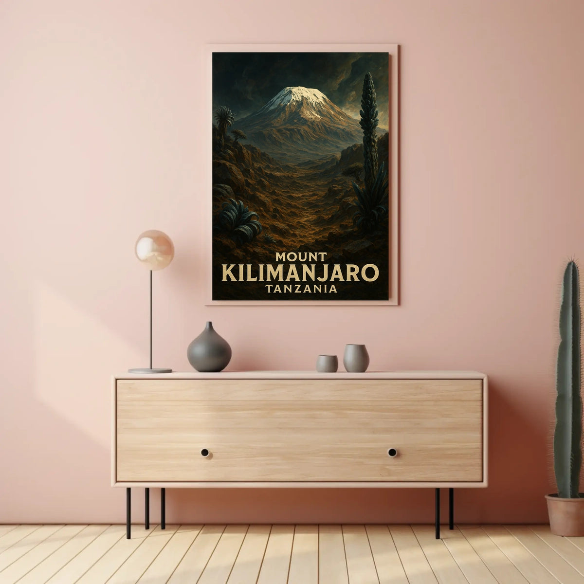 Mount Kilimanjaro Adventure Vintage Poster