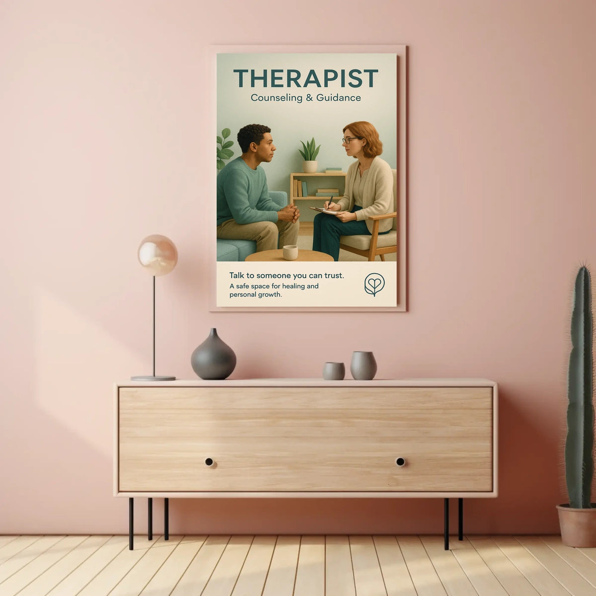Therapist Counseling Guidance Poster