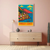 Amalfi Coast Travel Poster