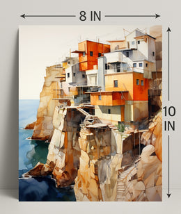 Cliffside Abodes Poster