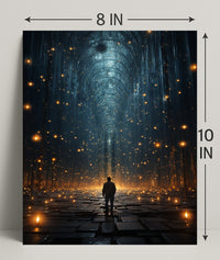 Journey Through The Luminous Corridor Poster PosterGoat