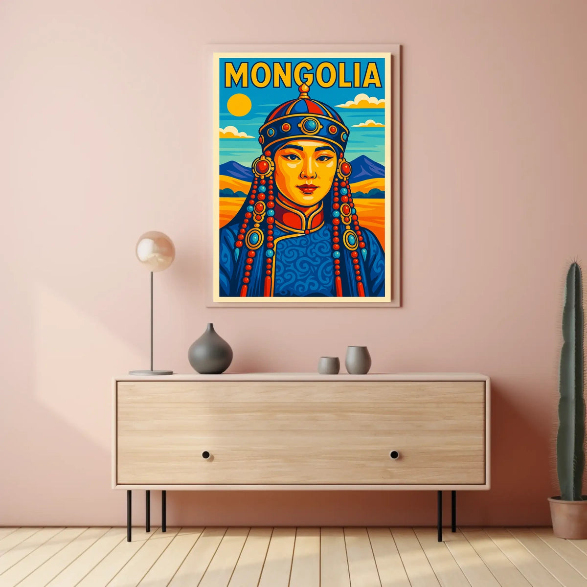 Mongolia Cultural Heritage Poster