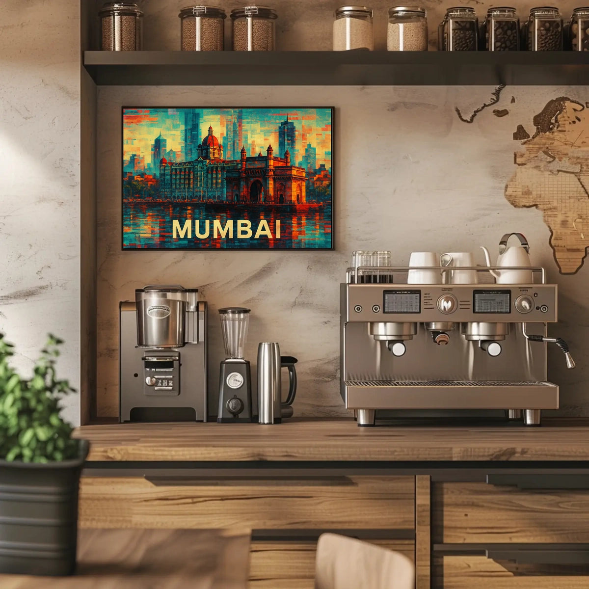 Mumbai Skyline Poster