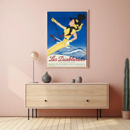 Les Diablerets Ski Resort Poster PosterGoat