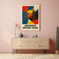 Japanese Spider Crab Art Poster