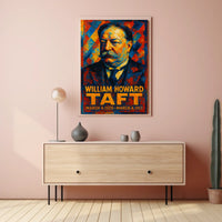 William Howard Taft 27th President of the United States Glitch Hop Art Poster
